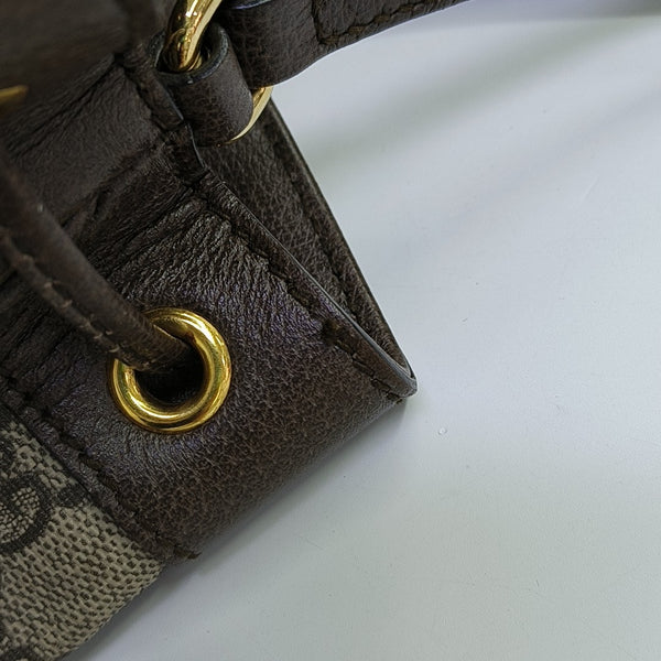 Ophidia Mini Monogram Coated Canvas Beige