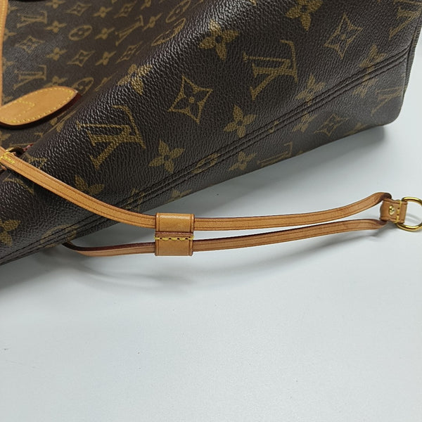 NEVERFULL MM Monogram Coated Canvas Brown