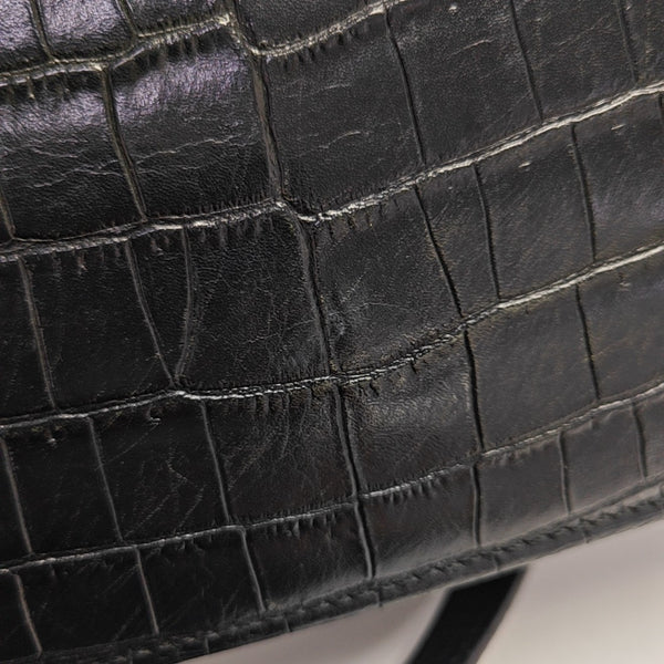 Calfskin Shoulder Bag Black