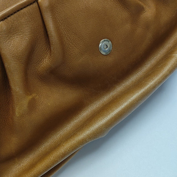 Calfskin Shoulder Bag Brown