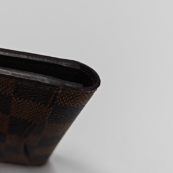 Damier Ebene Coated Canvas Card Holder Brown