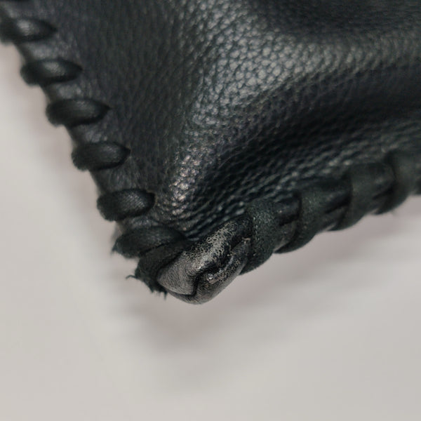 Leather Shoulder Bag Black