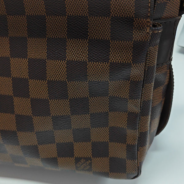 NAVIGLIO MM Damier Ebene Coated Canvas Brown