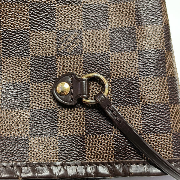 NEVERFULL MM Damier Ebene Coated Canvas Brown