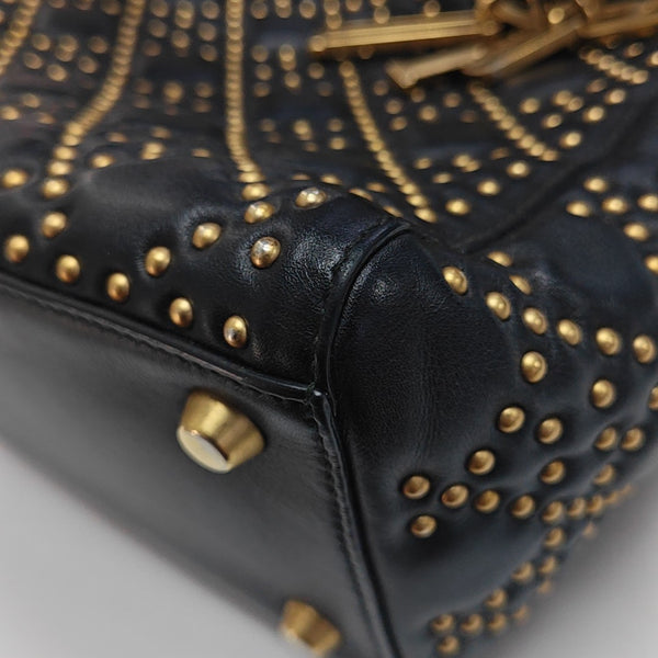 Lady Dior Medium Cannage Lambskin Black