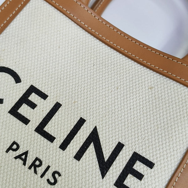 CABAS CELINE Mini Canvas White