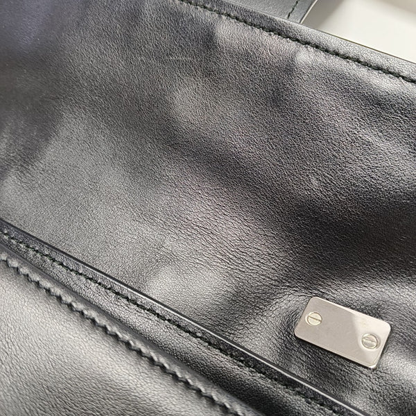 Calfskin Shoulder Bag Black
