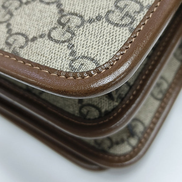 Retro Mini Monogram Coated Canvas Beige