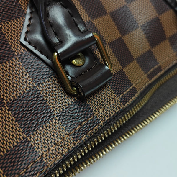 SPEEDY 25 Damier Ebene Coated Canvas Brown