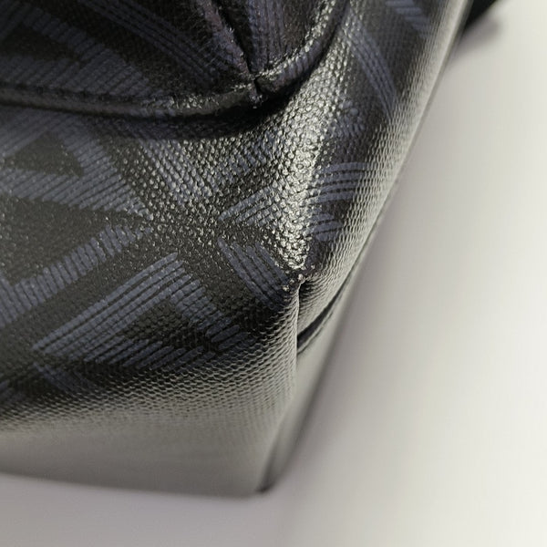 Rider Oblique Coated Canvas Black