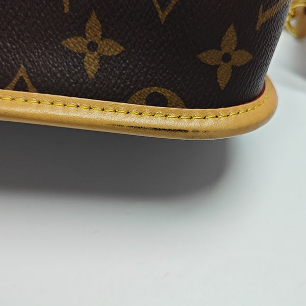 DIANE Monogram Coated Canvas Brown