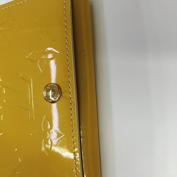 Monogram Patent Leather Wallet Yellow