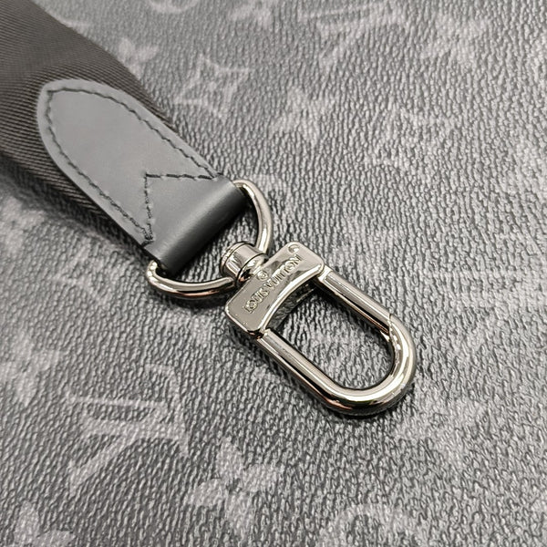 DAVIS Monogram Coated Canvas Black