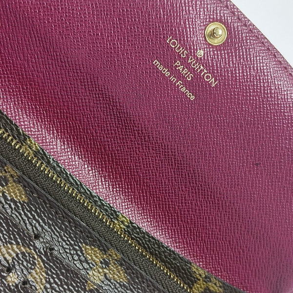 EMILIE Monogram Coated Canvas Brown Wallet