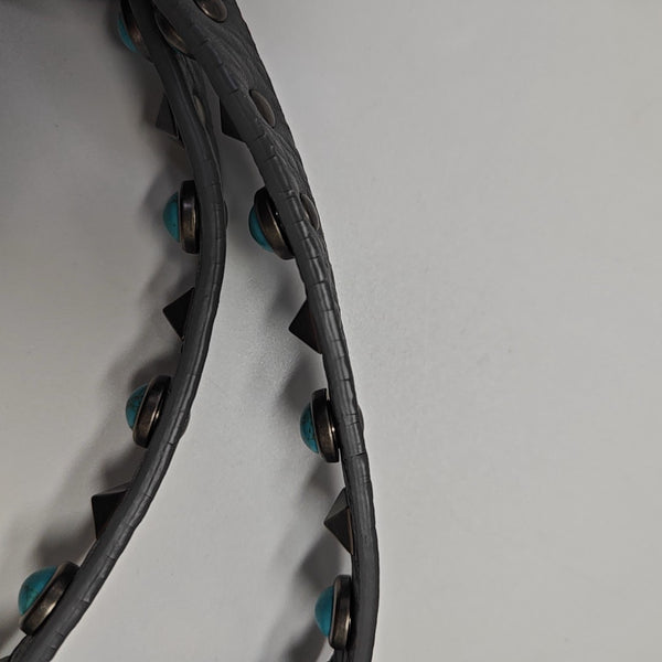 Rockstud Calfskin Blue