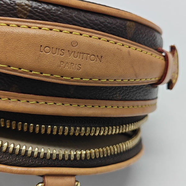 BOITE CHAPEAU Mini Monogram Coated Canvas Brown