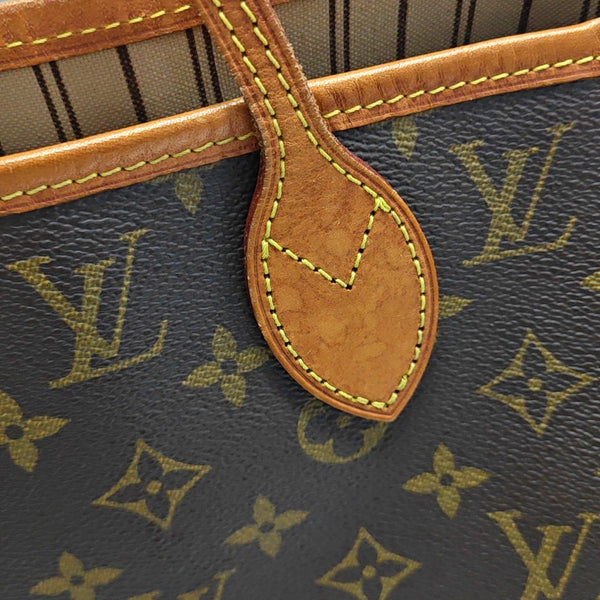 NEVERFULL MM Lona Monogram Revestida Marrón