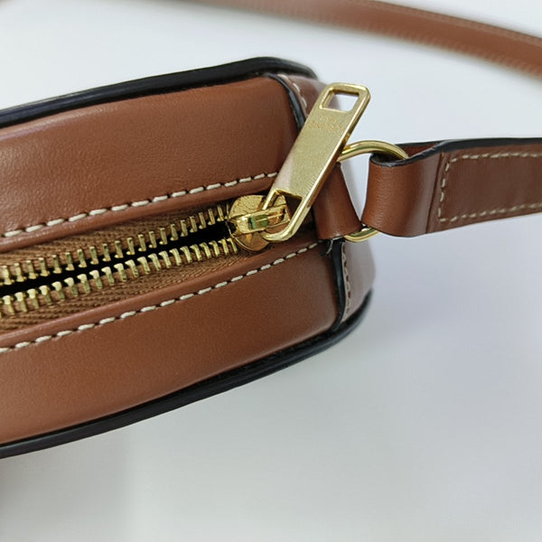 Authenticated pre-owned TRIOMPHE Small Calfskin Brown - Shoulder Bag at Looply