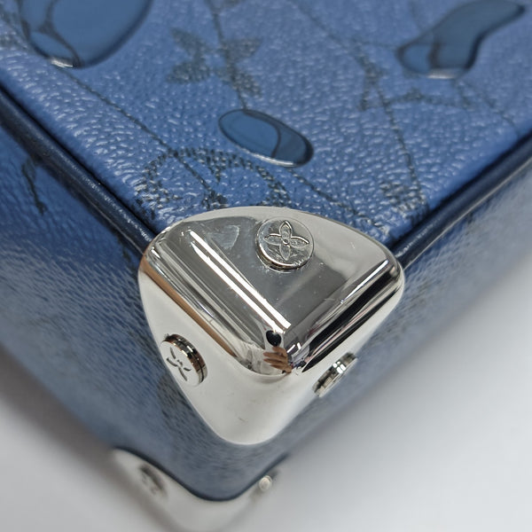 SOFT TRUNK Mini Monogram Coated Canvas Blue