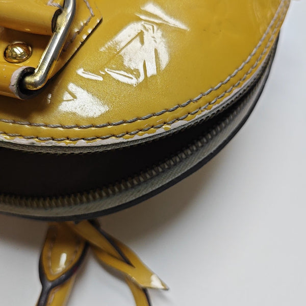 ALMA BB Monogram Patent Leather Yellow