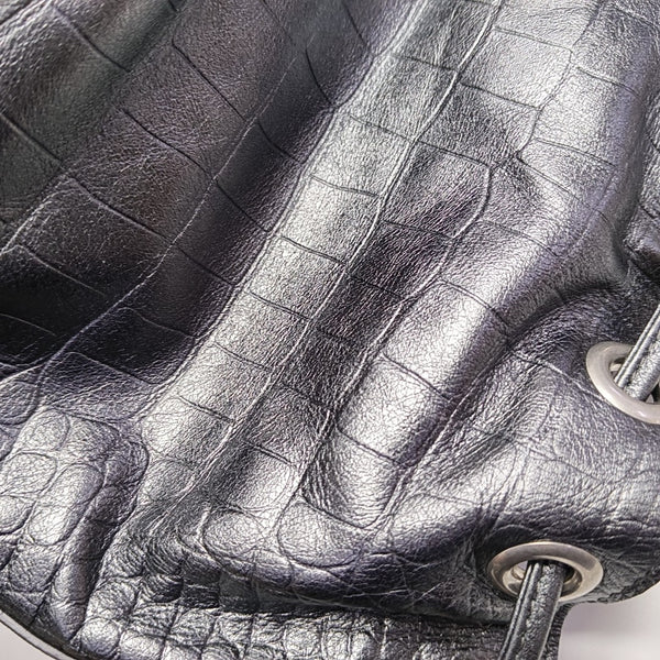 Le Cagole Mini Calfskin Gray