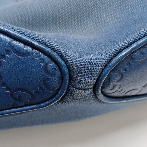 Monogram Canvas Top Handle Bag Blue