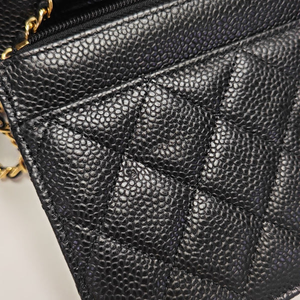 WOC Quilted Grained Calfskin Black