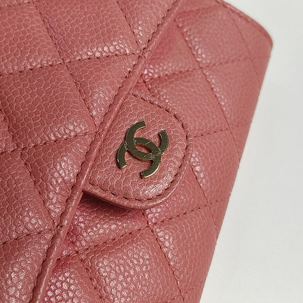 Quilted Grained Calfskin Pink