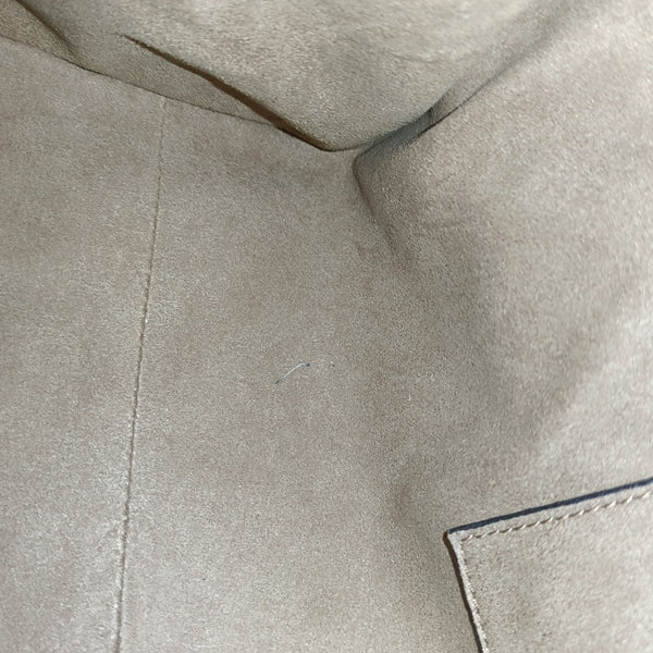 Padlock Medium Monogram Coated Canvas Beige