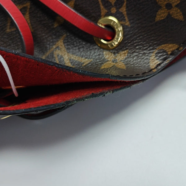 NÉONOÉ MM Monogram Coated Canvas Brown