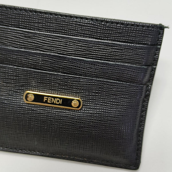 Monster Calfskin Black Card Holder
