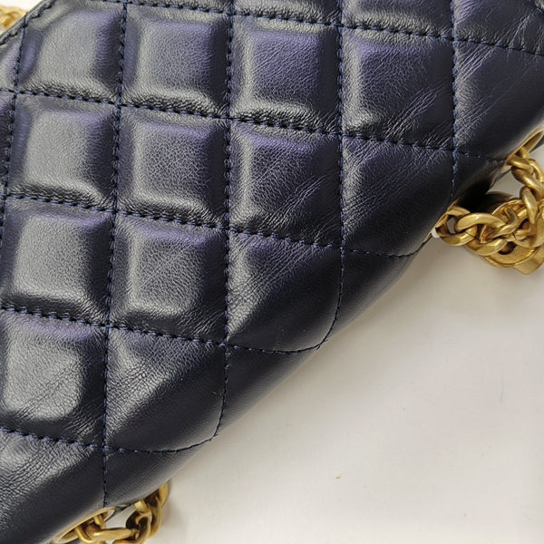 WOC Quilted Lambskin Blue