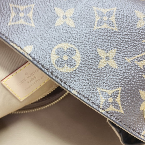GRACEFUL TPM Monogram Coated Canvas Brown