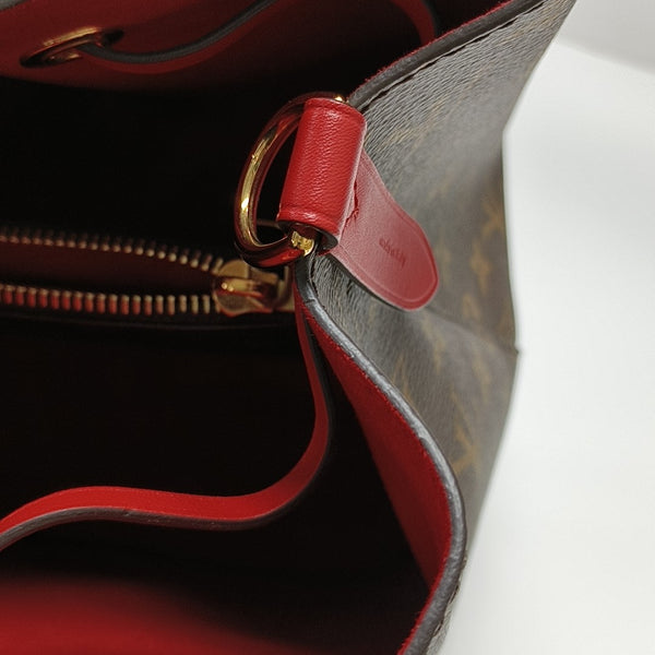 NÉONOÉ MM Monogram Coated Canvas Brown