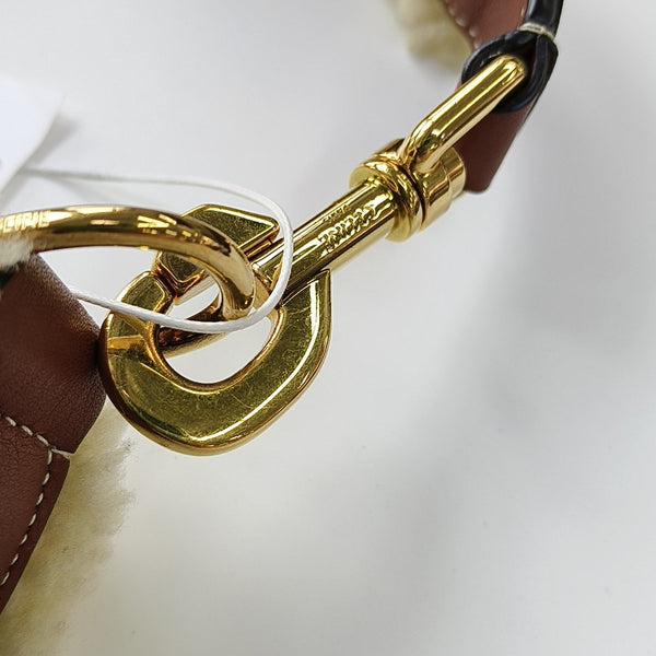 Calfskin Top Handle Bag Brown