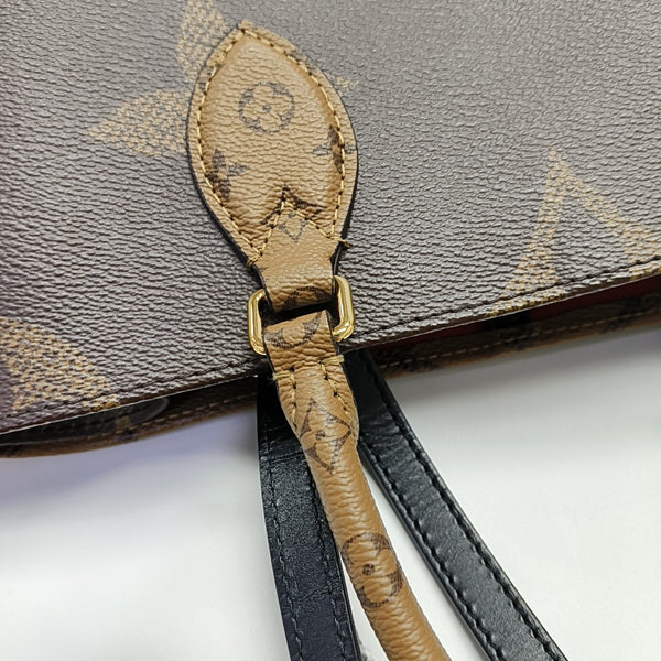 ONTHEGO MM Monogram Coated Canvas Brown