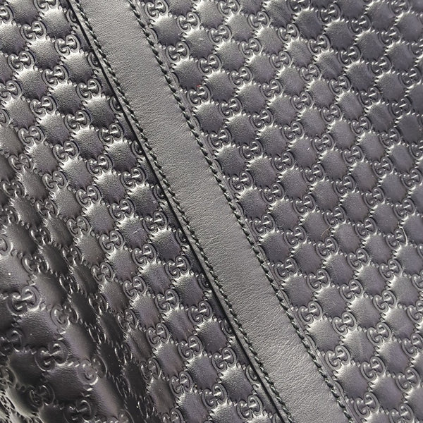 Microguccissima Monogram Calfskin Black