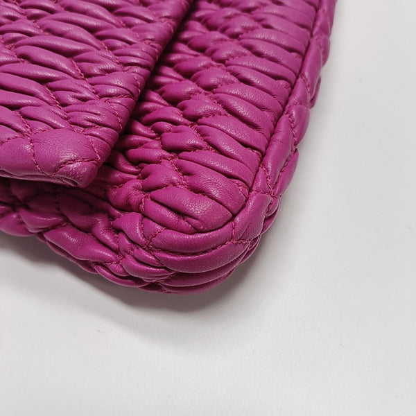 Crystal Quilted Lambskin Red