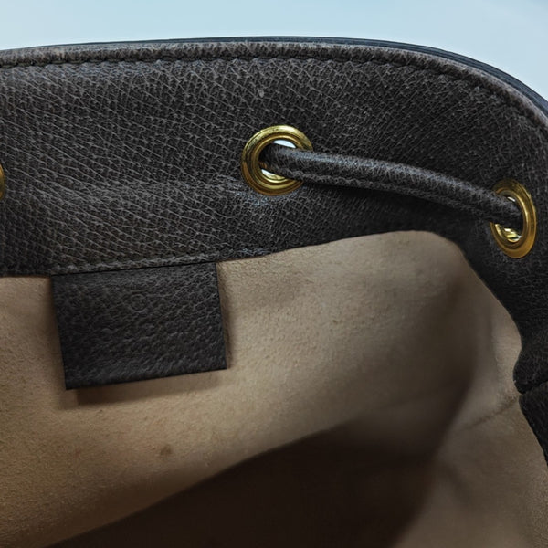 Ophidia Mini Monogram Coated Canvas Beige