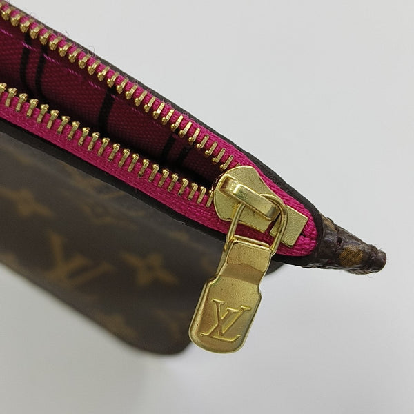 NEVERFULL MM Monogram Coated Canvas Brown