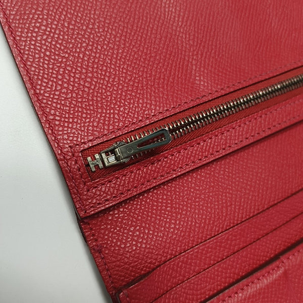 Bearn Medium Epsom Red Wallet