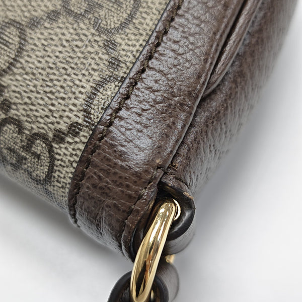 Ophidia Mini Monogram Coated Canvas Beige