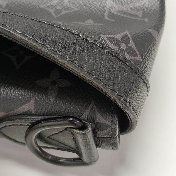 SAUMUR Monogram Coated Canvas Black