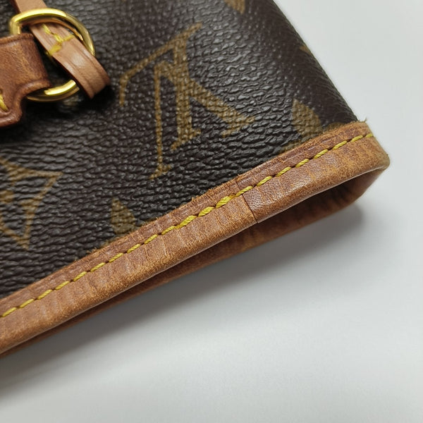 NEVERFULL MM Monogram Coated Canvas Brown