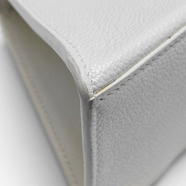 Hourglass S Calfskin White