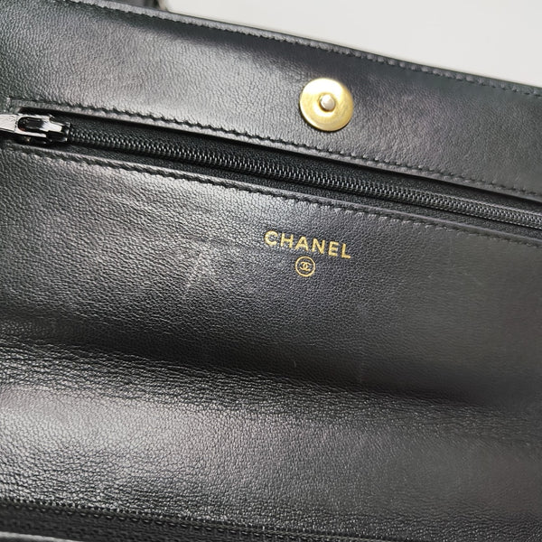 CHANEL 19 WOC Quilted Lambskin Black