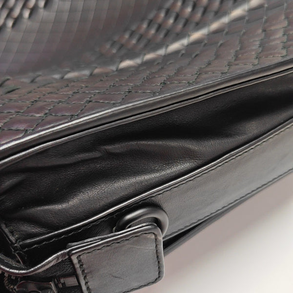 Calfskin Top Handle Bag Black