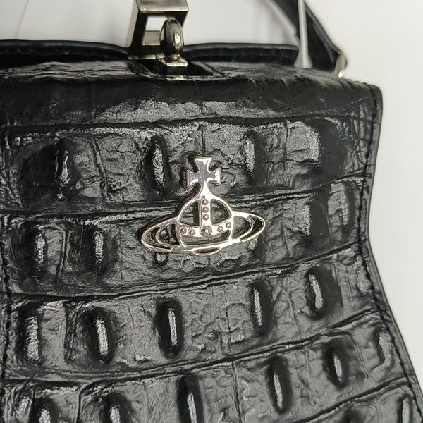 Calfskin Shoulder Bag Black