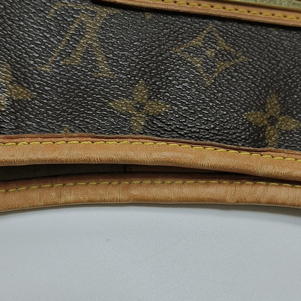 GALLIERA PM Monogram Coated Canvas Brown