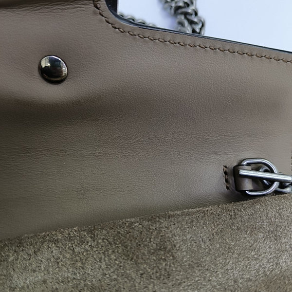 Dionysus Super Mini Monogram Coated Canvas Beige